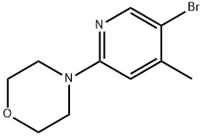 5-BROMO-2-MORPHOLINO-4-PICOLINE 结构式