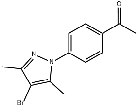 1-(4-Acetylphenyl)-4-bromo-3,5-dimethylpyrazole Structure