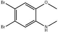 4,5-Dibromo-2-methoxy-N-methylaniline Struktur