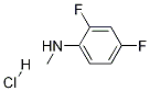2,4-Difluoro-N-methylaniline hydrochloride 化学構造式