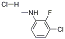 3-Chloro-2-fluoro-N-methylaniline hydrochloride 化学構造式