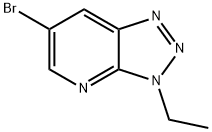 6-Bromo-3-ethyl-3H-[1,2,3]triazolo[4,5-b]pyridine Struktur