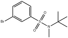 3-Bromo-N-t-butyl-N-methylbenzenesulfonamide Struktur