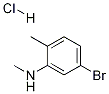 5-BROMO-N,2-DIMETHYLANILINE, HCL, 1187386-32-8, 结构式