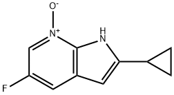 1H-Pyrrolo[2,3-b]pyridine, 2-cyclopropyl-5-fluoro-, 7-oxide|