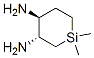 Silacyclohexane-3,4-diamine,  1,1-dimethyl-,  trans-  (9CI) 化学構造式