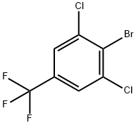 4-ブロモ-3,5-ジクロロベンゾトリフルオライド 臭化物 化学構造式