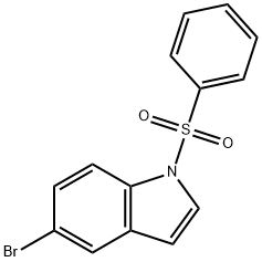 5-BROMO-1-(PHENYLSULFONYL)INDOLE, 118757-11-2, 结构式