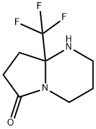 8a-(TrifluoroMethyl)hexahydropyrrolo[1,2-a]pyriMidin-6(7H)-one Struktur