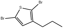 2,5-二溴-3-丙基噻吩,1187577-36-1,结构式