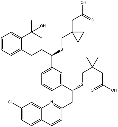 孟鲁司特钠杂质D, 1187586-61-3, 结构式