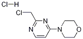 4-(2-(chloromethyl)pyrimidin-4-yl)
morpholine HCl Struktur