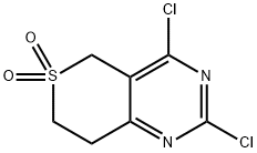 2,4-二氯-7,8-二氢-5H-噻喃并[4,3-D]嘧啶 6,6-二氧化物,1187830-50-7,结构式