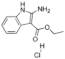 2-アミノ-1H-インドール-3-カルボン酸エチル塩酸塩 化学構造式