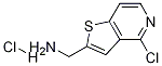4-氯噻吩并[3,2-C]吡啶-2-甲胺盐酸盐, 1187830-62-1, 结构式