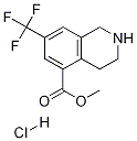 1,2,3,4-四氢-7-(三氟甲基)-5-异喹啉羧酸甲酯盐酸盐 结构式