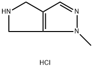 1-メチル-1,4,5,6-テトラヒドロピロロ[3,4-C]ピラゾール塩酸塩 化学構造式