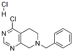 7-Benzyl-4-chloro-5,6,7,8-tetrahydropyrido[3,4-d]pyrimidinehydrochloride Struktur