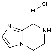 5,6,7,8-四氢咪唑并[1,2-A]吡嗪盐酸盐 结构式