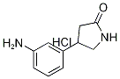 3-(5-Oxopyrrolidin-3-yl)aniline hydrochloride, 4-(3-Aminophenyl)-2-oxopyrrolidine hydrochloride Structure