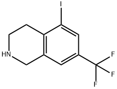 5-iodo-7-(trifluoroMethyl)-1,2,3,4-tetrahydroisoquinoline Struktur