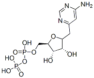 6-(ribofuranosylmethyl)-4-pyrimidinamine-5'-diphosphate|