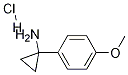 1-(4-甲氧基苯基)-环丙胺盐酸盐 结构式