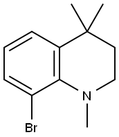 8-溴-1,4,4-三甲基-1,2,3,4-四氢喹啉, 1187932-52-0, 结构式