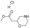2-(モルホリン-2-イル)酢酸メチル塩酸塩 化学構造式