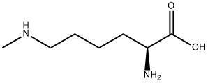 (2S)-2-amino-6-methylamino-hexanoic acid Struktur