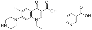 ニコチン酸ノルフロキサシン 化学構造式