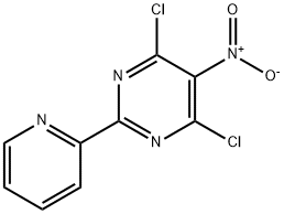 4,6-二氯-5-硝基-2-(吡啶-2-基)嘧啶, 1188037-64-0, 结构式