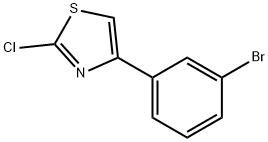 4-(3-溴苯基)-2-氯噻唑 结构式