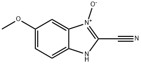 1H-Benzimidazole-2-carbonitrile,5-methoxy-,3-oxide(9CI) 结构式