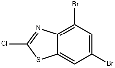 4,6-二溴-2-氯苯并[D]噻唑 结构式