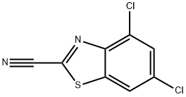4,6-dichloro-2-Benzothiazolecarbonitrile Struktur