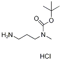 N-(3-氨基丙基)-N-甲基氨基甲酸叔丁酯盐酸盐, 1188263-67-3, 结构式