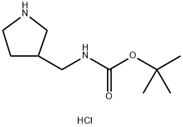 3-(BOC-AMINOMETHYL)-PYRROLIDINE-HCl Struktur