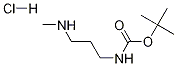1-BOC-アミノ-3-メチルアミノプロパン塩酸塩 化学構造式