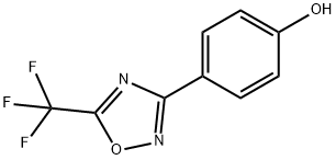 4-[5-(Trifluoromethyl)-1,2,4-oxadiazol-3-yl]phenol Struktur