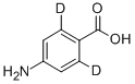 4-アミノ安息香酸-2,6-D2 化学構造式