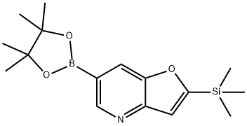 1188926-86-4 6-(4,4,5,5-四甲基-1,3,2-二氧杂环戊硼烷-2-基)-2-(三甲基甲硅烷基)呋喃[3,2-B]吡啶