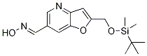 (E)-2-((tert-Butyldimethylsilyloxy)methyl)-furo[3,2-b]pyridine-6-carbaldehyde oxime Struktur