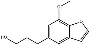 5-(3-Hydroxypropyl)-7-methoxybenzofuran Struktur
