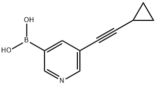 5-(cyclopropylethynyl)pyridin-3-ylboronic acid|5-(cyclopropylethynyl)pyridin-3-ylboronic acid