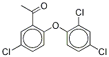 1-[5-Chloro-2-(2,4-dichlorophenoxy)phenylethanone]-d2 Major Struktur