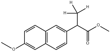 rac-Naproxen-D3 Methyl Ester Struktur