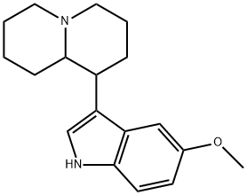 2H-Quinolizine, octahydro-1-(5-methoxy-1H-indol-3-yl)- Structure