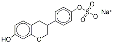 R,S Equol 4’-Sulfate Sodium Salt, 1189685-28-6, 结构式