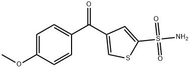 4-(4-Methoxybenzoyl)-2-thiophenesulfonamide,118976-97-9,结构式